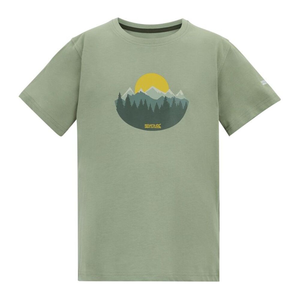 Regatta Childrens/Kids Bosley Palm Tree T-Shirt / Light Sage